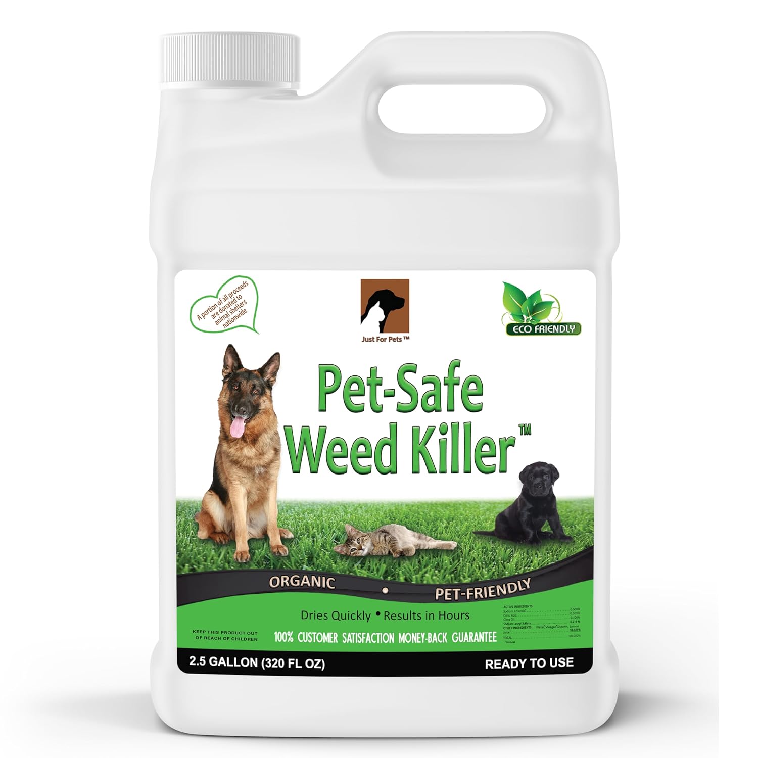 Just For Pets Weed Killer Spray (2.5 Gallon) NO Glyphosate